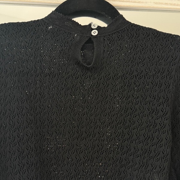 Zara Top Lace Long Sleeve Blouse - Picture 3 of 8